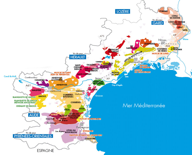 appellations in de languedoc